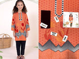 Digital Print 2-Piece Lawn Dress for Girls (DZ15747)