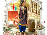 Digital Print 2-Piece Lawn Suit for Girls (DZ15748)