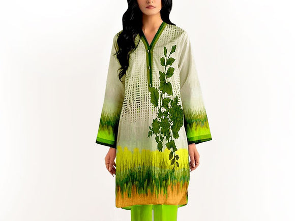 Embroidered Lawn Dress 2023 with Chiffon Dupatta (DZ15800)