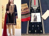 Elegant Embroidered Lawn Dress 2023 with Chiffon Dupatta (DZ15813)