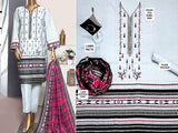 Embroidered Lawn Dress 2023 with Printed Lawn Dupatta (DZ15817)