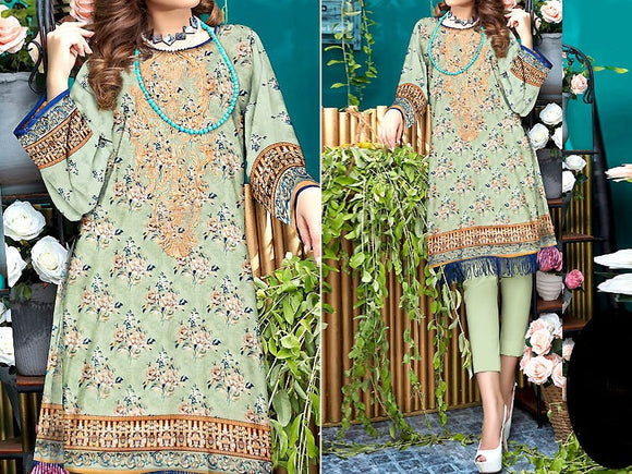 Embroidered Lawn Suit 2023 with Chiffon Dupatta (DZ15818)