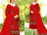 Luxury Schiffli Embroidered Lawn Dress with Embroidered Chiffon Dupatta (DZ15820)