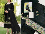 Luxury Schiffli Embroidered Lawn Dress with Embroidered Chiffon Dupatta (DZ15821)