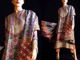 Embroidered Lawn Dress 2023 with Chiffon Dupatta (DZ15855)