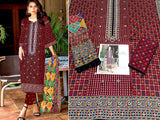 Embroidered Lawn Dress 2023 with Chiffon Dupatta (DZ15857)