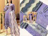 Luxury Schiffli Embroidered EID Lawn Dress with Embroidered Organza Dupatta (DZ15864)