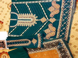 Luxury Heavy Embroidered Lawn Dress with Embroidered Net Dupatta (DZ15877)