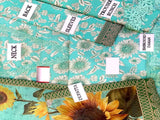 Sunflower Print Embroidered EID Lawn Dress 2024 with Digital Print Silk Dupatta (DZ15882)