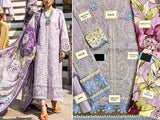 Heavy Embroidered EID Lawn Dress with Digital Print Silk Dupatta (DZ15883)