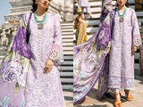 Heavy Embroidered EID Lawn Dress with Digital Print Silk Dupatta (DZ15883)