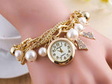 Glorious Multi Layer Bow Charm Bracelet Watch (DZ08870)